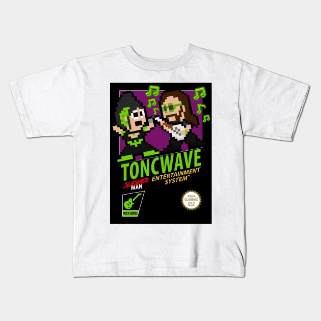 TONCWAVE retro 8 bit Kids T-Shirt by WithoutYourHead